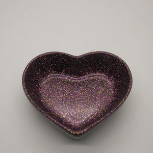 Purple Shimmer Small Heart Trinket Bowl.